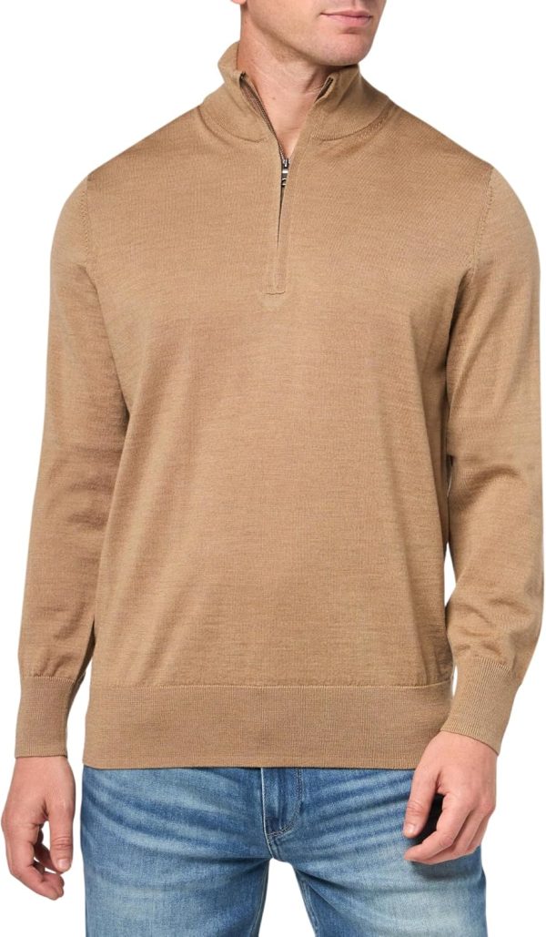 Brooks Brothers mens Merino Wool Half-zip Long Sleeve Sweater brothers conflict