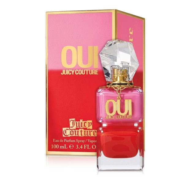 Juicy Couture Oui Eau De Parfum, Women's Perfume with Notes of Watermelon, Jasmine & Techno Woods, Fruity & Floral, Gift for Her juicy