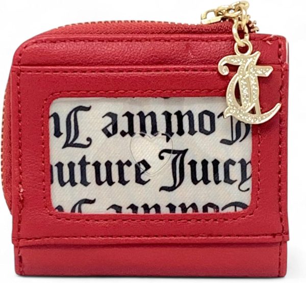 Juicy Couture Women's L Zip Card Case Wallet (Lovely Day Cool Red)-1