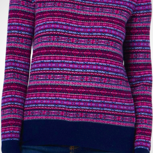 Brooks Brothers Womens Merino Wool Fairisle Pattern Sweater
