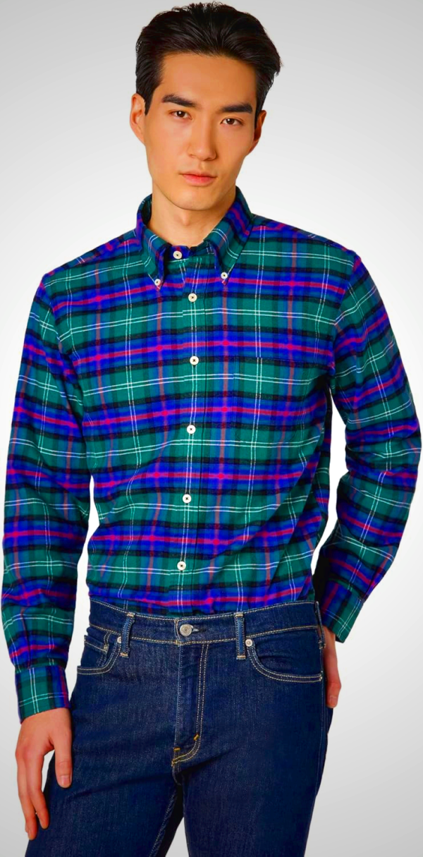 Brooks Brothers Mens Long Sleeve Flannel Shirt