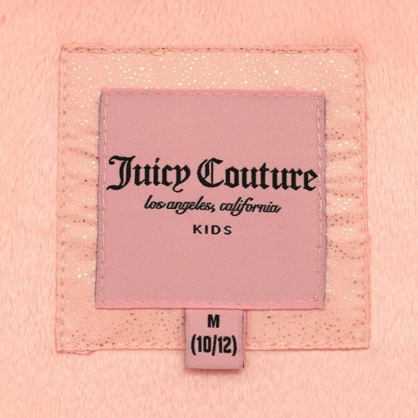 Juicy Couture Girls Coat, Faux Fur Hooded Winter Jacket, Warm Padded Parka Hoodie, Kids Heavyweight Winter Coat-4