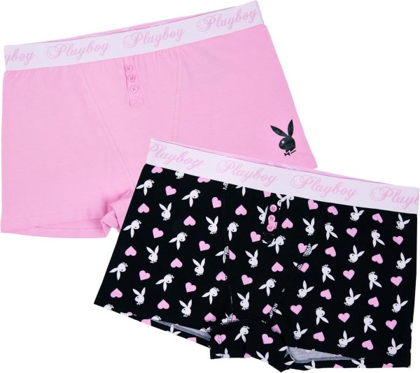 Playboy Women's Juniors Ladies Bunny Print Underwear and Sports Bra Sets in Sizes XXS-XL ladies and gentlemen we are floating in space