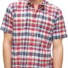 Brooks Brothers Men's Short Sleeve Button Down Cotton Madras Plaid Sport Shirt, Madras, X-Large White brothers conflict