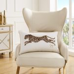 Juicy Couture – Decorative Accent Pillow Velvet Safari Leopard Premium Reversible Throw Pillow Living Room and Bedroom Décor Measures 14" x 24" Cheetah on White juicy