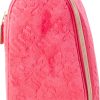 Juicy Couture Pink Makeup Bag Cosmetics Organizer Travel Essentials Hanging Hook Velour Logo-4