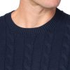 Brooks Brothers Men's Cotton Cable Crew Neck Sweater-2