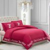 Juicy Couture - Comforter Set - Gothic Design Bedding - Queen - 3 Piece Set Includes (1) 90" x 92" Comforter and (2) 20" x 26" Shams - Wrinkle Resistant - Premium Bedroom Decor - Hot Pink-4