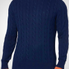 Brooks Brothers Men's Cotton Cable Crew Neck Sweater