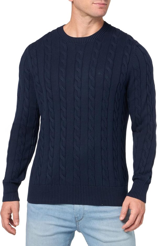 Brooks Brothers Men's Cotton Cable Crew Neck Sweater brooks glycerin
