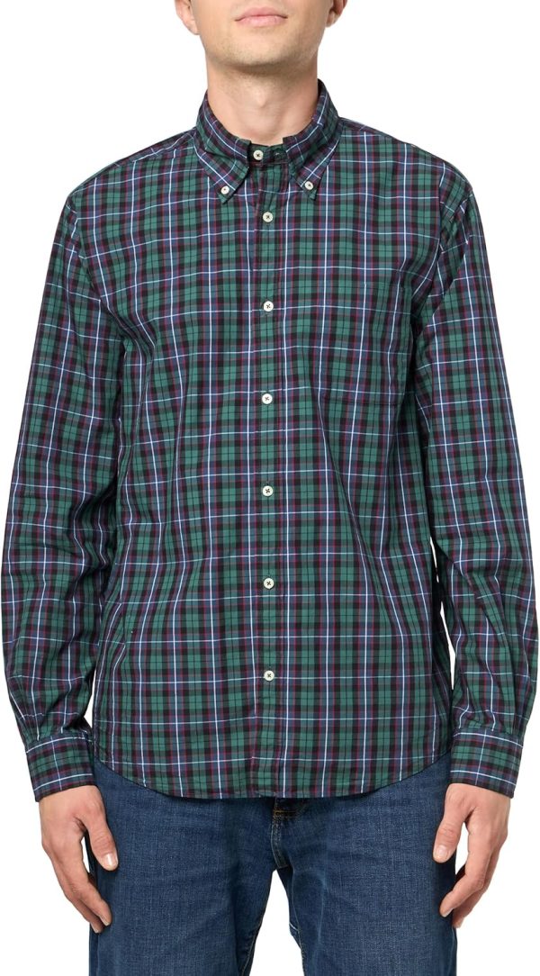 Brooks Brothers Mens Friday Poplin Long Sleeve Pattern Sport Shirt brothers