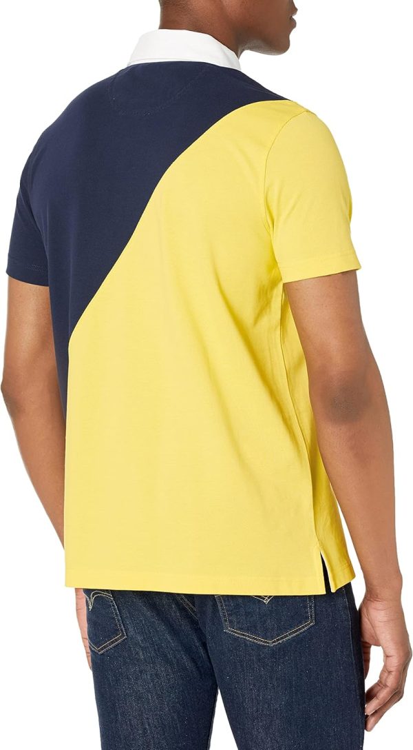 Brooks Brothers Mens Supima Cotton Pique Stretch Short Sleeve Color Block Polo Shirt cotton balls
