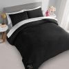 Juicy Couture Black Velour Full/Queen Comforter Set - 3 Piece Luxury Bedding Ensemble full house