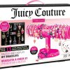 Make It Real: Juicy Couture - Dazzle & Display DIY Bracelets - 261pc Kit, Pink Jewelry Stand, Create 13 Chic Charm Bracelets, Tweens-Girls-Kids 8+ italy