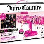 Make It Real: Juicy Couture - Dazzle & Display DIY Bracelets - 261pc Kit, Pink Jewelry Stand, Create 13 Chic Charm Bracelets, Tweens-Girls-Kids 8+-0