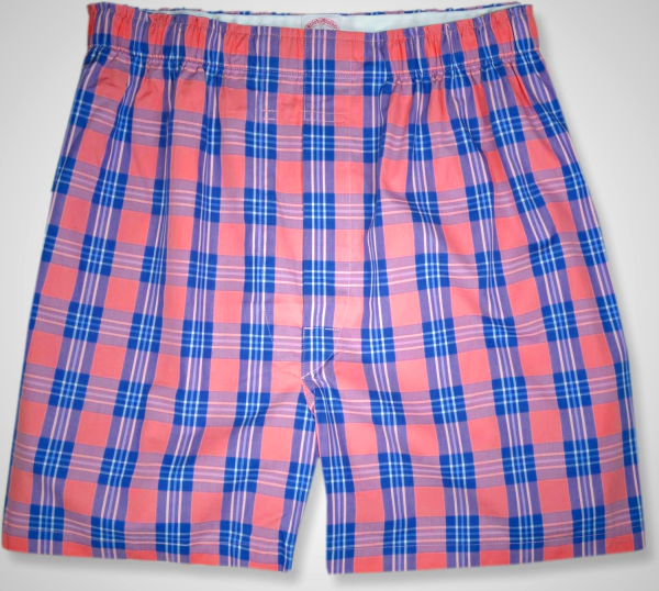 Brooks Brothers Men's Traditional Fit Big Square Plaids 100% Cotton Boxers Shorts,