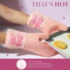 Paris Hilton Oven Mitt Set with Iconic That's HOT Design, Heat Resistant Pot Holders Featuring Non-Slip Textured Silicone Grips, 2-Piece Set, Pink oven gloves