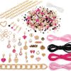 Make It Real Juicy Couture: Glitz ‘N Glam Charm Bracelets - 494pc DIY Kit, Design & Create 18 Cord & Ribbon Bracelets, Bead Jewelry, Storage Case, Girls & Kids 8+-2
