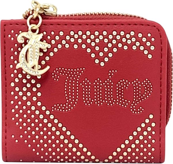 Juicy Couture Women's L Zip Card Case Wallet (Lovely Day Cool Red)-0