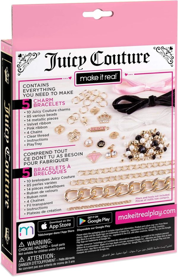 Juicy Couture Mini Chains and Charms Bracelet Kit - DIY Charm & Friendship Bracelet Making Set with Beads, Charms & Cords - Create 5 Bracelets, Arts & Crafts Gift for Girls Tweens Ages 8+ chainsaw man movie