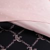 Juicy Couture Black Link Logo Printed Comforter Set, Queen – Complete 8-Piece Bed in a Bag Collection-3