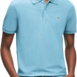 Brooks Brothers Mens Short Sleeve Cotton Pique Stretch Logo Polo Shirt sleeve