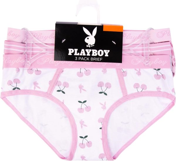 Playboy Women's Juniors Ladies Bunny Print Underwear and Sports Bra Sets in Sizes XXS-XL ladies let s talk