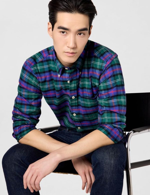 Brooks Brothers Mens Long Sleeve Flannel Shirt-1