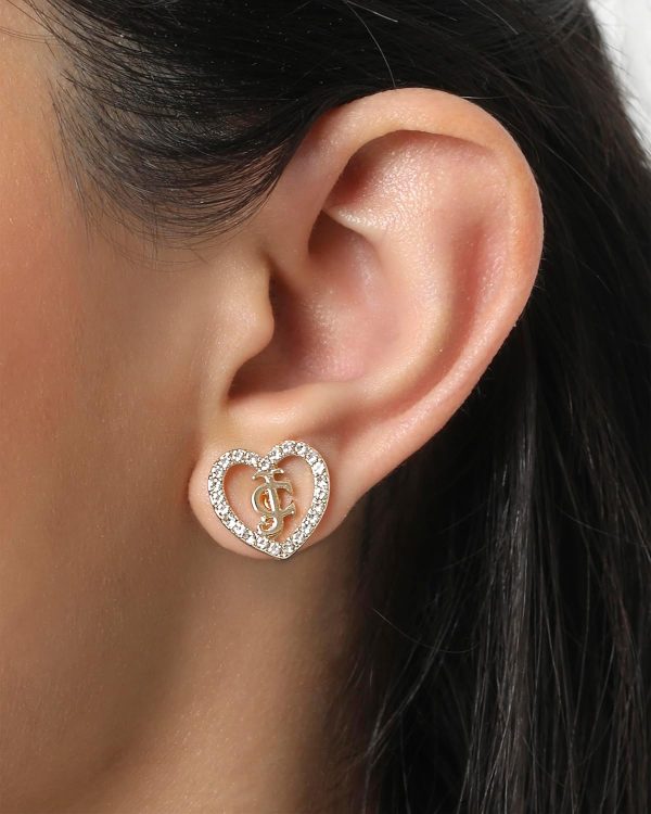 Juicy Couture Clear Stones Heart 18+2" Necklace-2