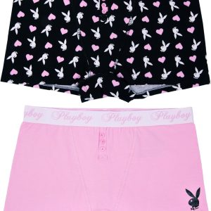 Playboy Women's Juniors Ladies Bunny Print Underwear and Sports Bra Sets in Sizes XXS-XL sora