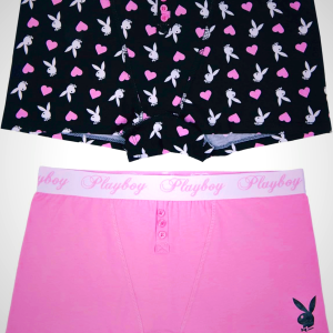 Playboy Women's Juniors Ladies Bunny Print Underwear and Sports Bra Sets in Sizes XXS-XL