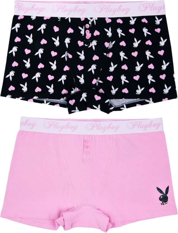 Playboy Women's Juniors Ladies Bunny Print Underwear and Sports Bra Sets in Sizes XXS-XL sora