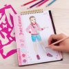Make It Real Juicy Couture: Fashion Design Sketchbook, Includes 137 Stickers & Stencils, Draw Sketch & Create, Fashion Coloring Book, Tweens & Girls, Kids Ages 6+-4