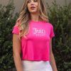 Juicy Couture Women's Cap Sleeve Crop Top Shirts – Athletic Workout, Gym, Yoga & Everyday Activewear (Plus)-2