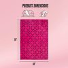Juicy Couture Logo Crown 50" x 70" Plush Throw Blanket, Hot Pink - Decorative Blankets for Sofas, Throws for Chairs, and Beds-1