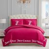 Juicy Couture - Comforter Set - Gothic Design Bedding - Queen - 3 Piece Set Includes (1) 90" x 92" Comforter and (2) 20" x 26" Shams - Wrinkle Resistant - Premium Bedroom Decor - Hot Pink couture pronunciation