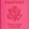 Passport and Vaccine Card Holder Combo, with Slot, Wallet, Cover, Case, for Women Men(AD-Rose Red) passport index