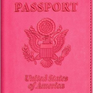 Passport and Vaccine Card Holder Combo, with Slot, Wallet, Cover, Case, for Women Men(AD-Rose Red) passport index