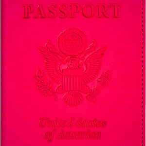 Passport and Vaccine Card Holder Combo, with Slot, Wallet, Cover, Case, for Women Men(AD-Rose Red)