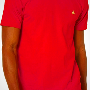 Brooks Brothers Mens Supima Cotton Short Sleeve Crew Neck Logo T-Shirt