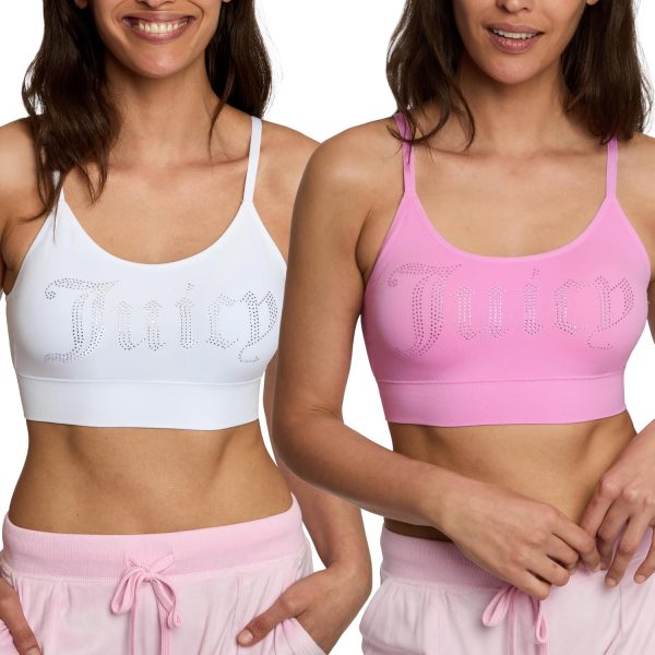 Juicy Couture Women's Multipack Seamless Comfort Lounge Wirefree Bralettes couture by rojita