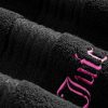 Juicy Couture Alyssa Luxurious 6 Piece Bath Towel Set - (2) Bath Towels, (2) Hand Towels, and (2) Washcloths - Black Premium Bathroom Towel Set-3