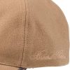 Brooks Brothers Men's 100% Wool Baseball Hat with Leather Strap & Buckle - Woven Logo One-Size Adjustable Luxury Hats brookstone
