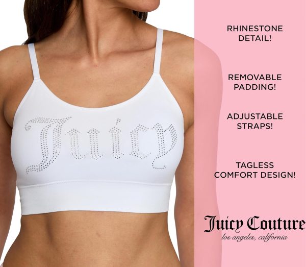 Juicy Couture Women's Multipack Seamless Comfort Lounge Wirefree Bralettes juicy couture