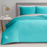 Juicy Couture Blue Crush Velour Full/Queen Comforter Set - 3 Piece Luxury Bedding Ensemble-0