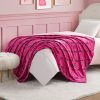 Juicy Couture Logo Crown 50" x 70" Plush Throw Blanket, Hot Pink - Decorative Blankets for Sofas, Throws for Chairs, and Beds-2