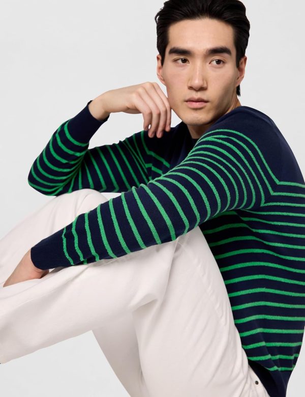 Brooks Brothers Mens Nautical Stripe Terry Crew Neck Sweater brothers karamazov