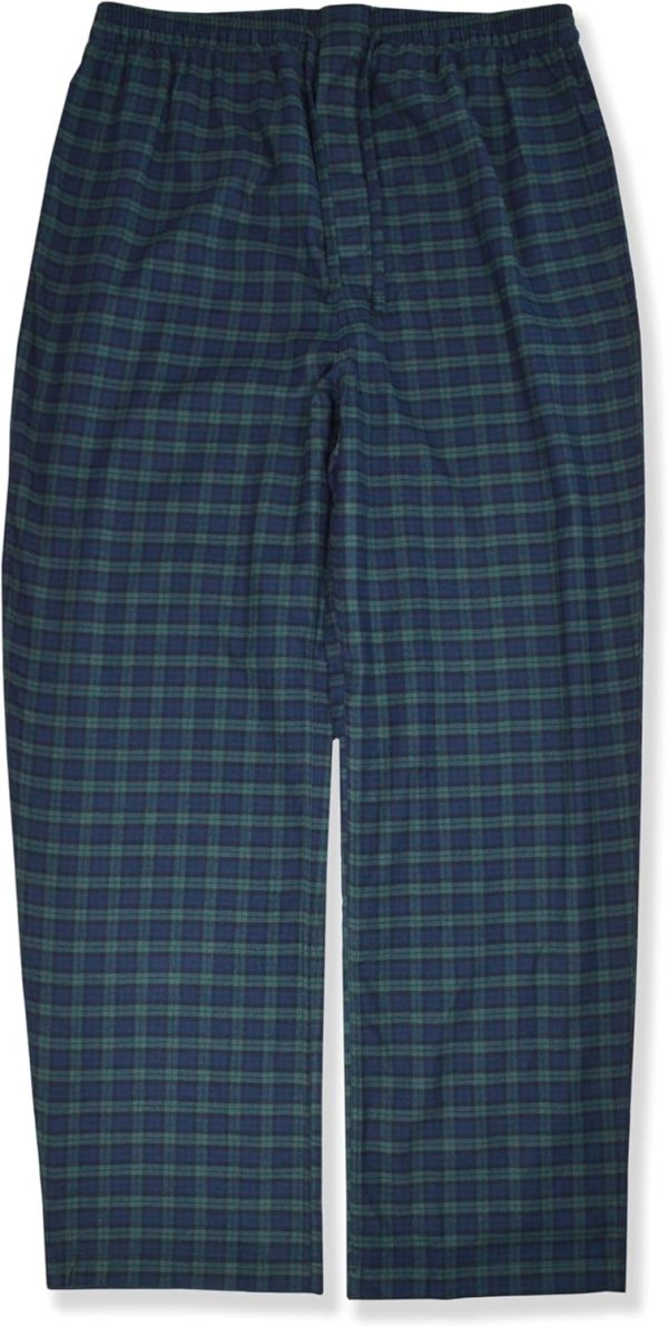 Brooks Brothers Mens Flannel Cotton Two Piece Pajama Shirt and Pants Lounge Set Tartan Plaid Mix,-3