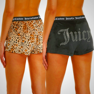 Juicy Couture Velvet Fleece Shorts 2 Piece Designer Pajama Set for Women, 2-Pack Sleep and Lounge Shorts