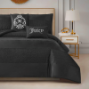 Juicy Couture Glam Night Black Stripe Queen/Full Comforter Set - 5 Piece